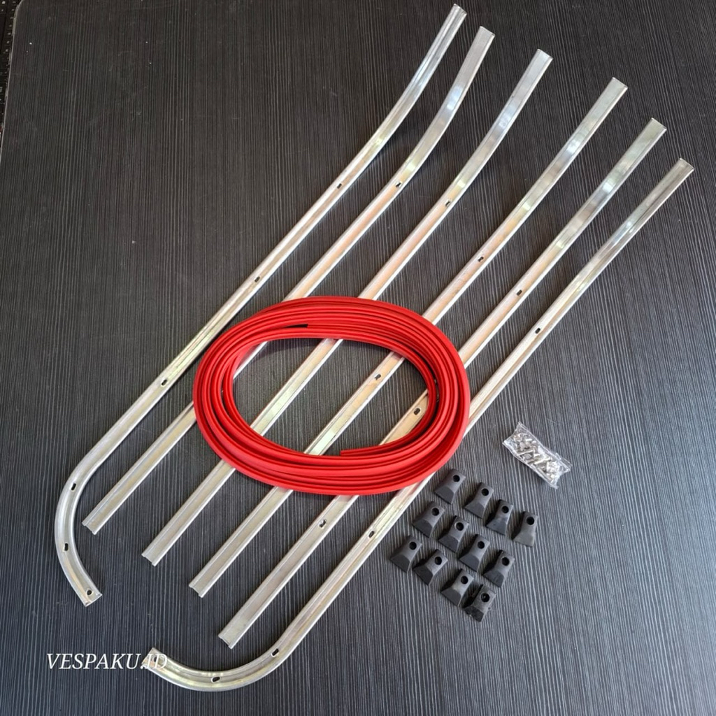 Triplang set triplang lis lantai vespa px ps pxe series karet merah