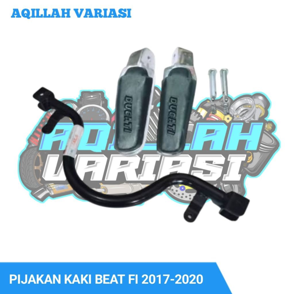 Pijakan Kaki Beat Footstep Beat FI Injakan Kaki Beat 2017 - 2020 Set Footstep Ducati Aqillah Variasi