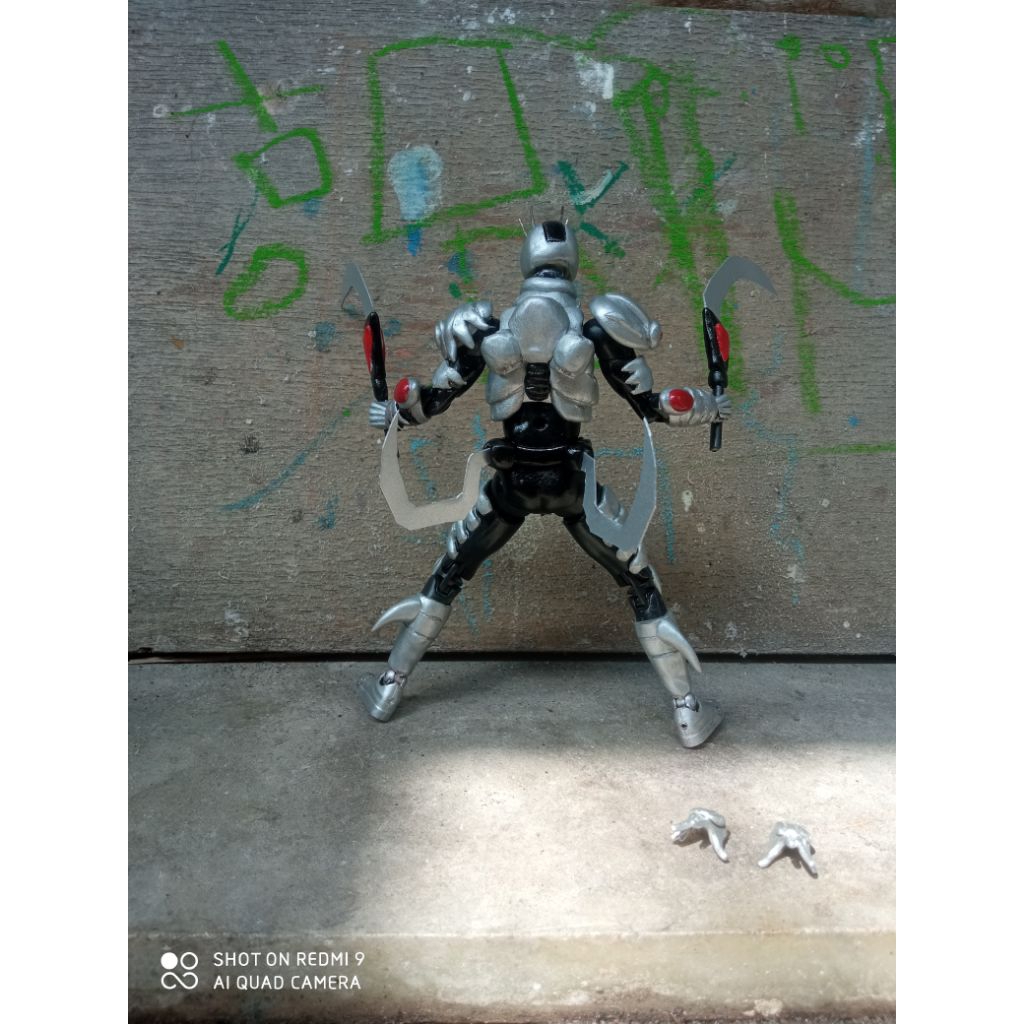 Shf deathgaron death garon riborider Kamen rider RX villain # action figure toys custom kuuga robo b
