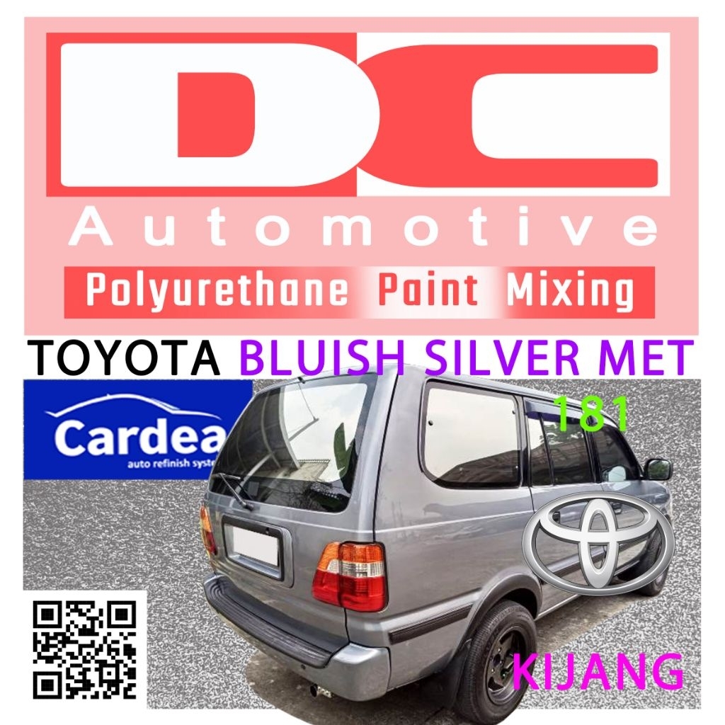 Cat PU Cardea Toyota Kijang Bluish Silver Metallic181