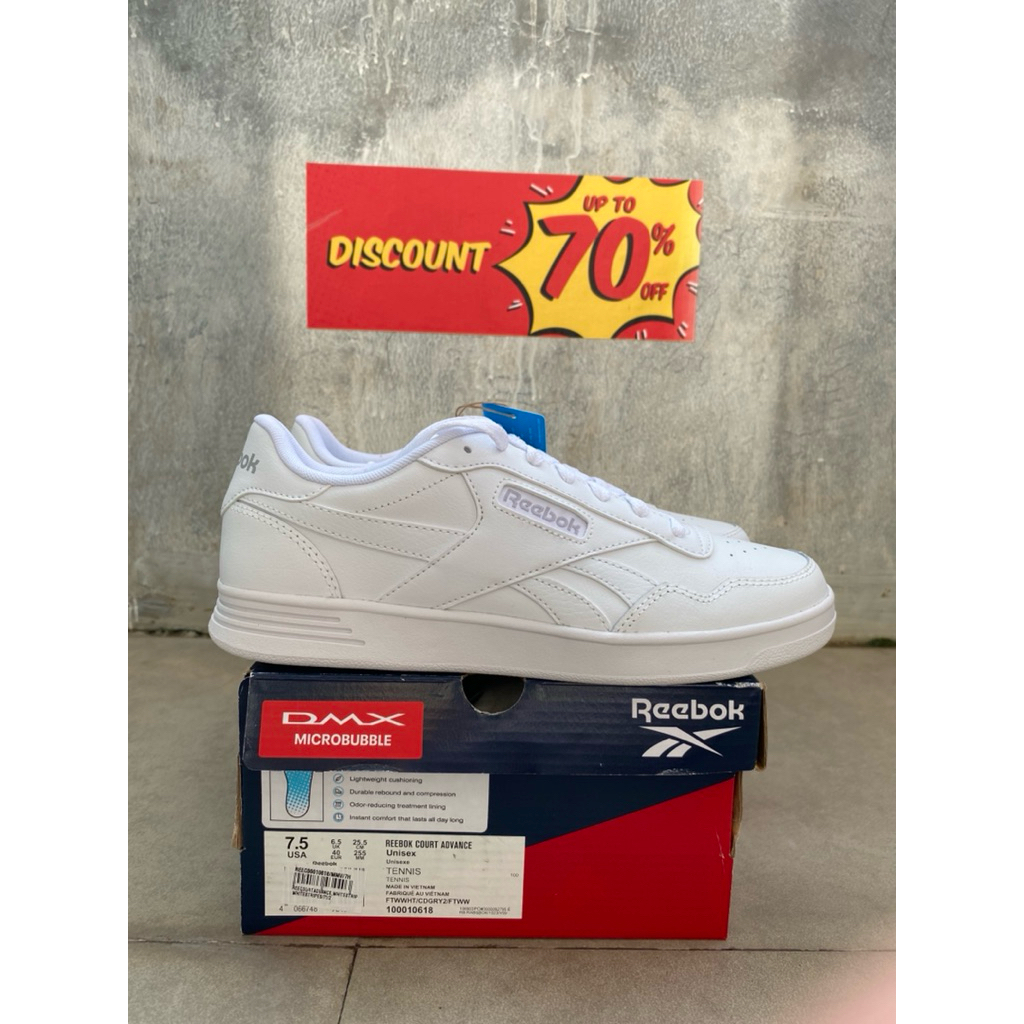 REEBOK COURT ADVANCE UNISEX LIFESTYLE SHOES - White