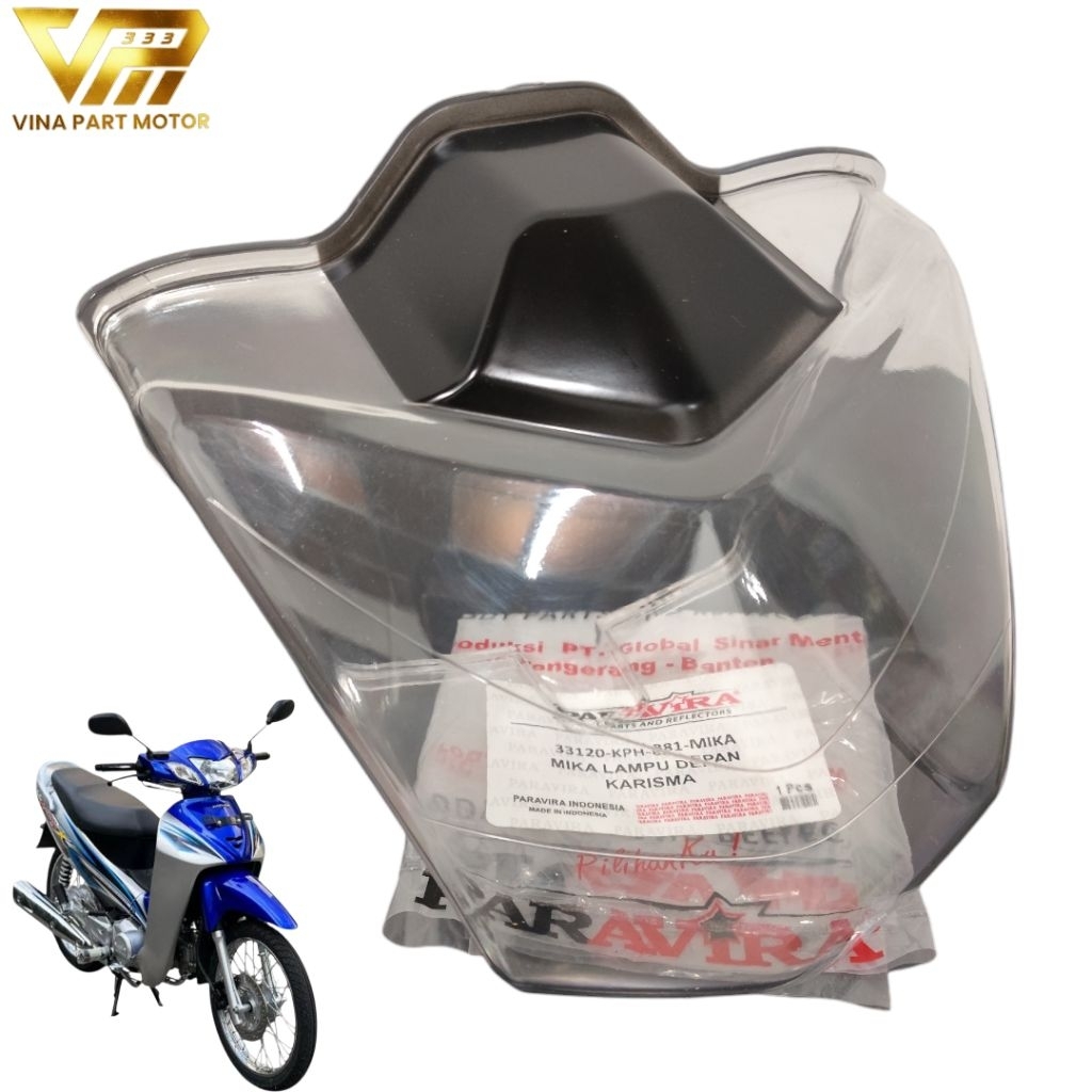 mika kaca reflektor lampu depan karisma D X 125 KPH