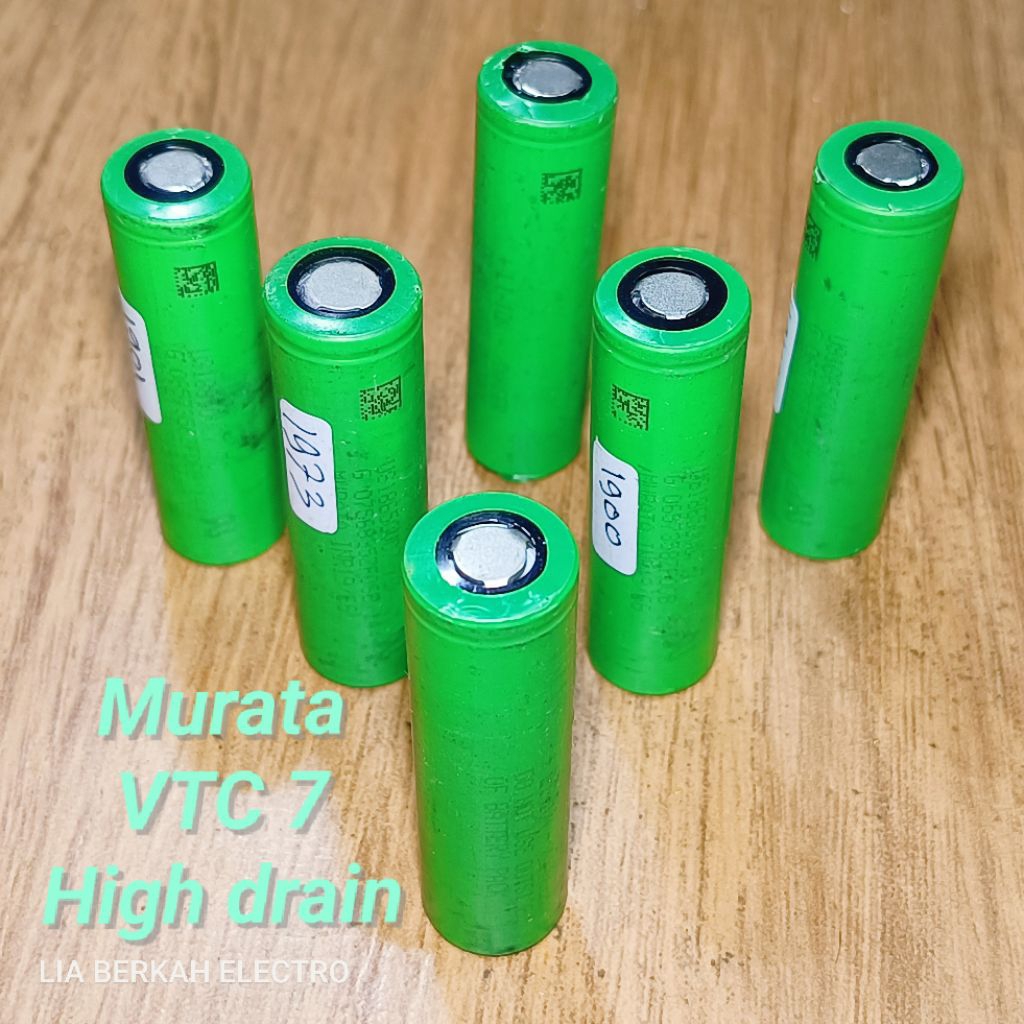 Baterai 18650 VTC 7 murata High drain