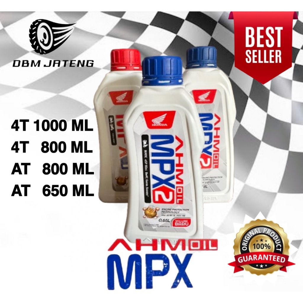 100% ORIGINAL & BARU OLI MOTOR AHM OIL MPX 1 MPX 2 HARGA GROSIR AT MT 4T 4 STROKE 4 TAK MANUAL MATIC