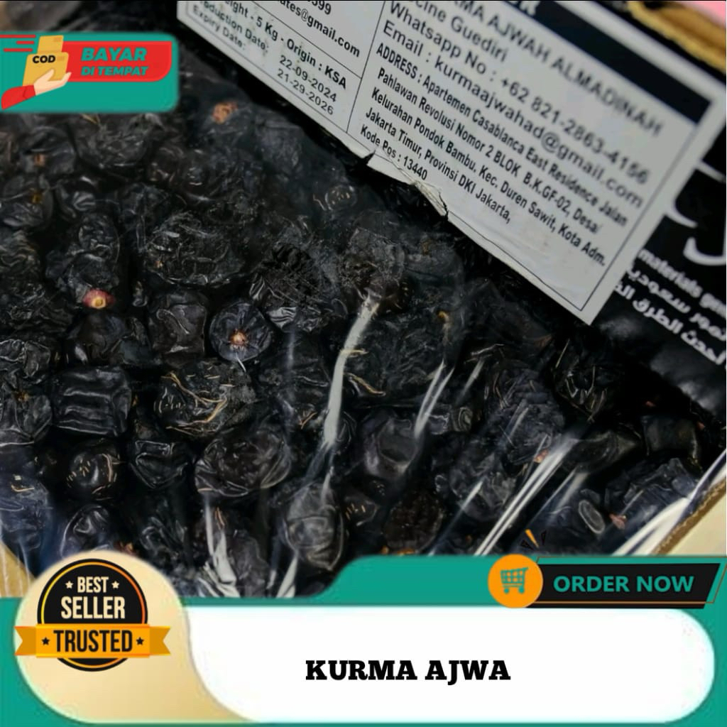 KURMA AJWA AL MADINAH KEMASAN 5 KG