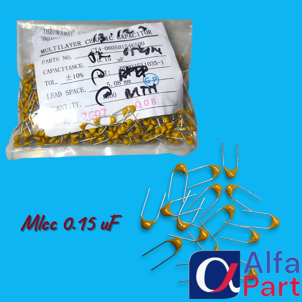 CAPASITOR MULTILAYER 150n MLCC 154