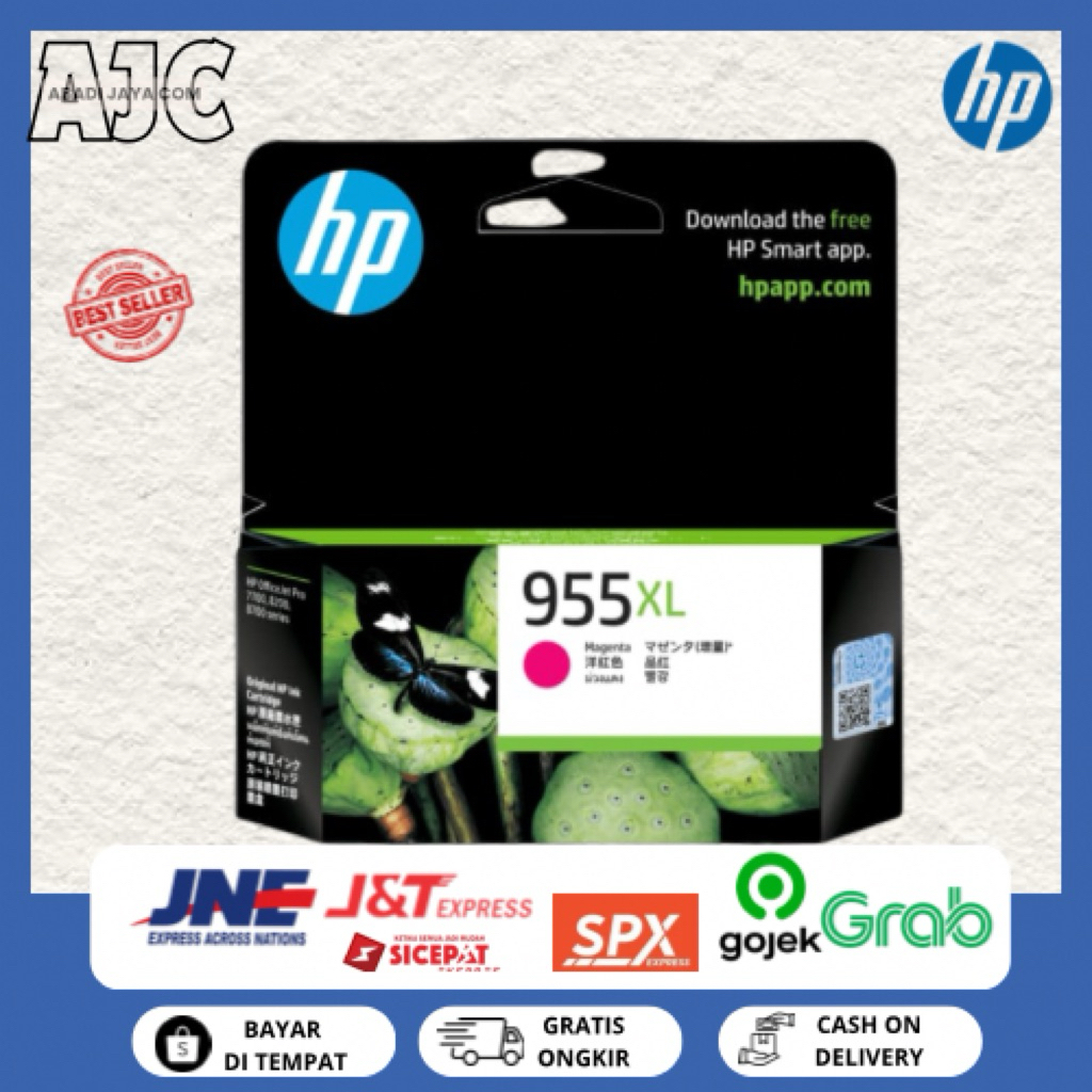 (Original 100%) Tinta Cartridge HP 955XL Untuk Tipe Printer HP OfficeJet Pro 7720  7740 8210 8710 87