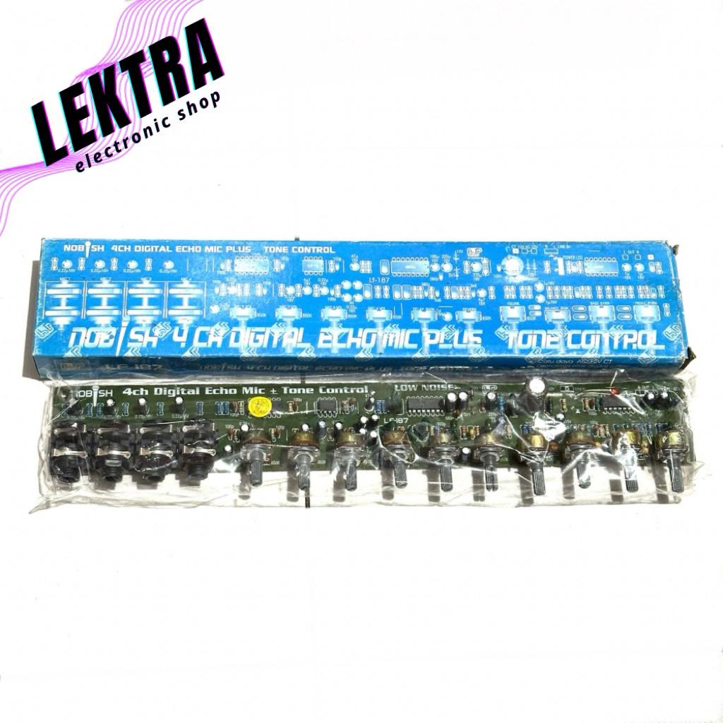 Kit LF-187 Nobish 4ch Digital Echo Mic Tone Control Primer Potensio Alpha