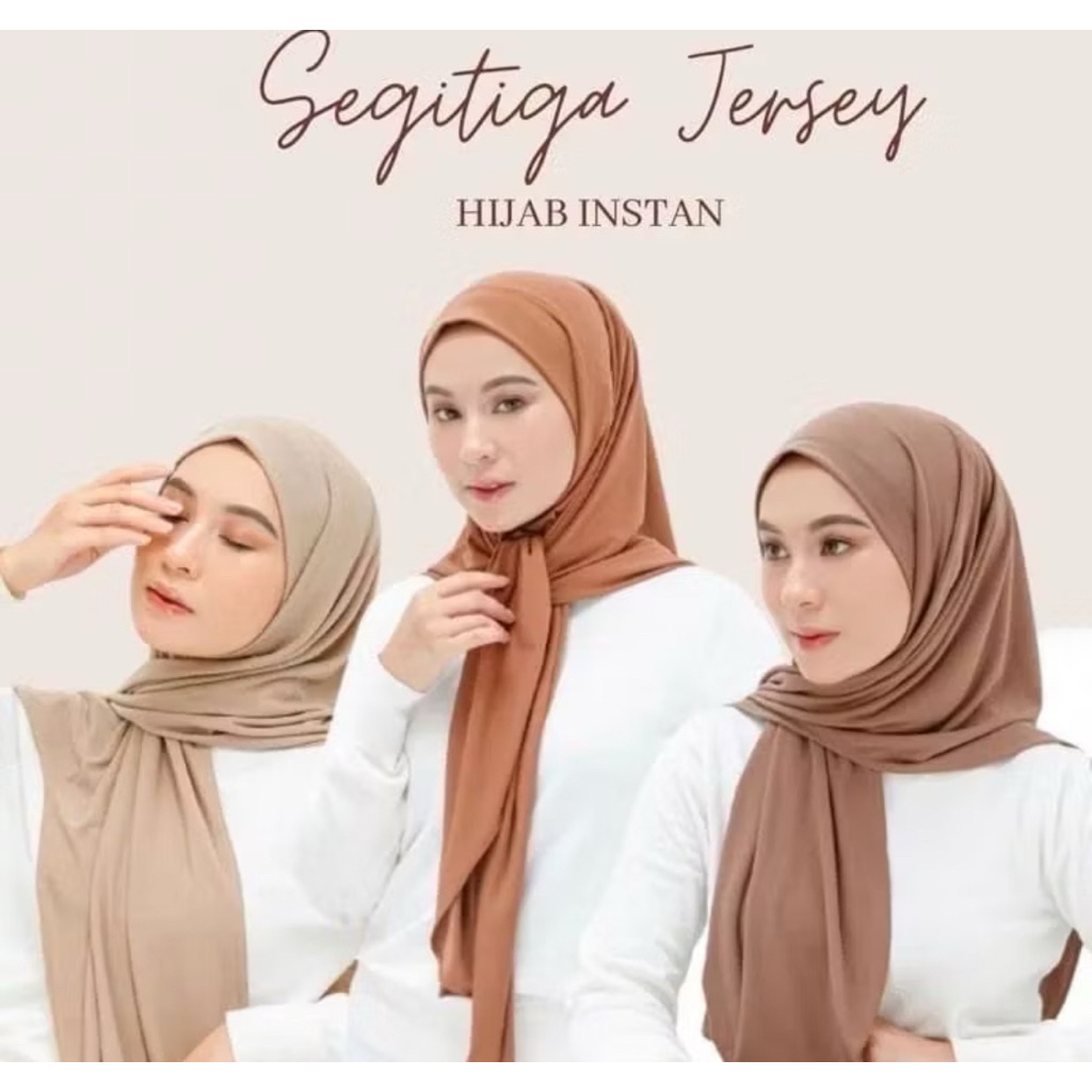 HIJAB SEGITIGA INSTAN JERSEY|| SEGITIGA INSTAN JERSEY|| JILBAB SEGITIGA INSTAN JERSEY