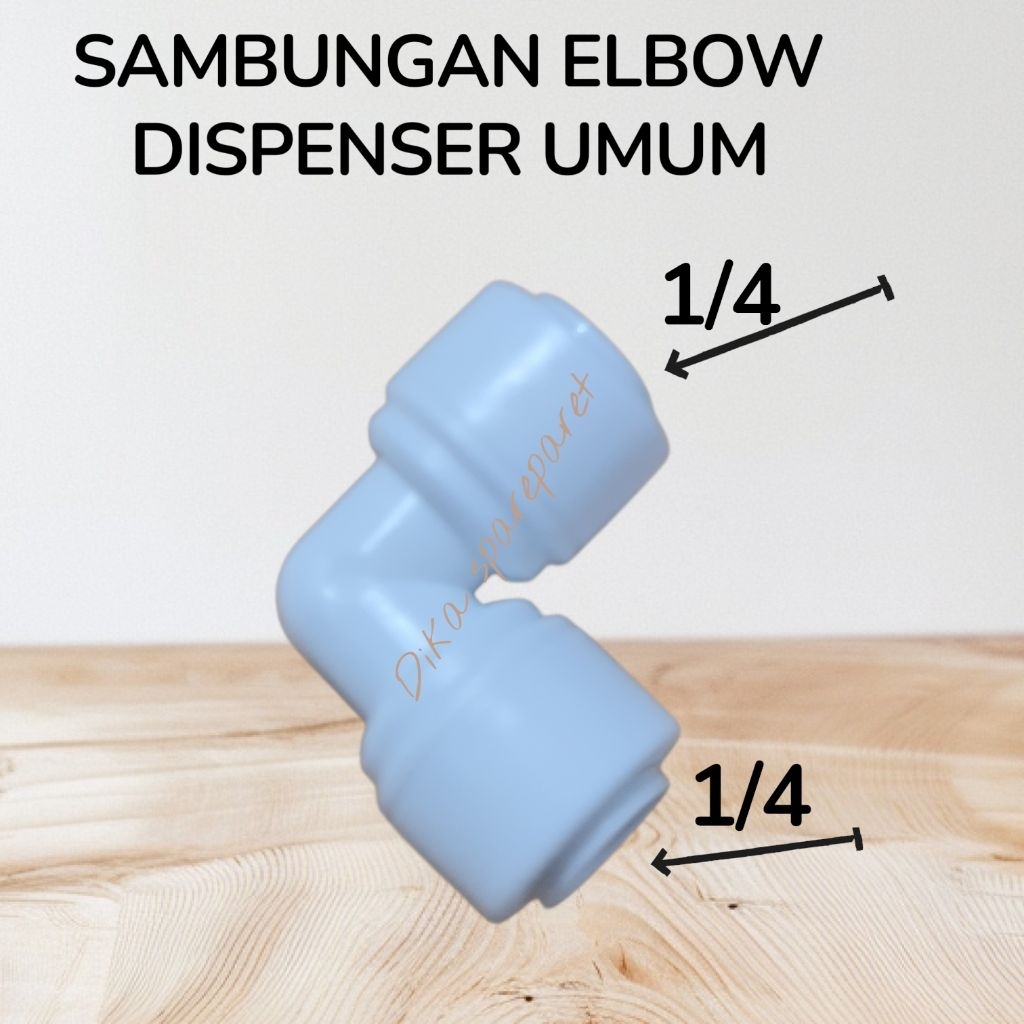 Elbow 1/4×1/4 sabungan selang dispenser galon bawah