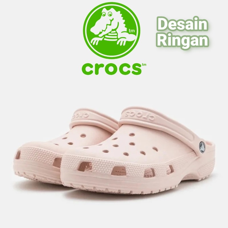 Ready stock Crocs Original Unisex Classic Clog,Sandal Crocs Pria dan Wanita Sepatu datar-Quartz