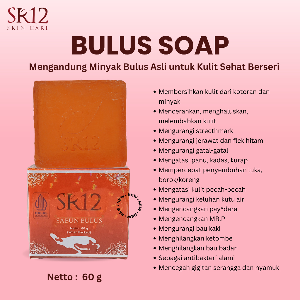 SABUN BULUS SR12 Sabun Mengatasi Gatal Kurap Borok Bekas Hitam