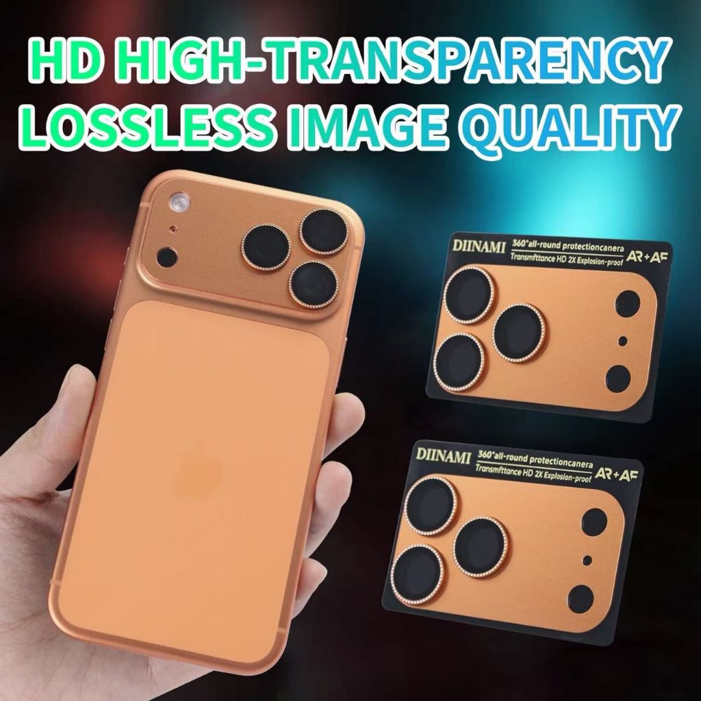 DIINAMI DIAMOND AR+ AF PELINDUNG LENSA KAMERA FOR IPHONE 17 17 AIR 17 PRO 17 PROMAX PENUTUP LENSA LO