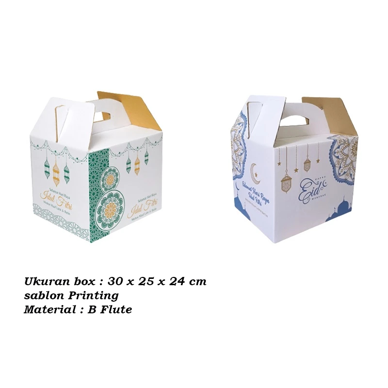 5 Pcs Box Jinjing Hampres Sembako Edisi Lebaran Ukuran 30 x 25 x 24 cm