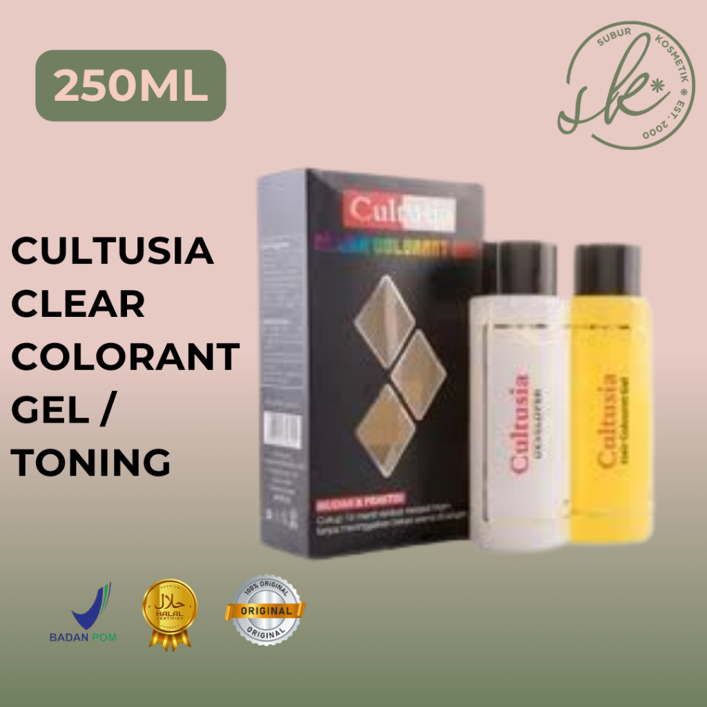 Cultusia Clear Colorant Gel 250ml / Toning Rambut Hitam