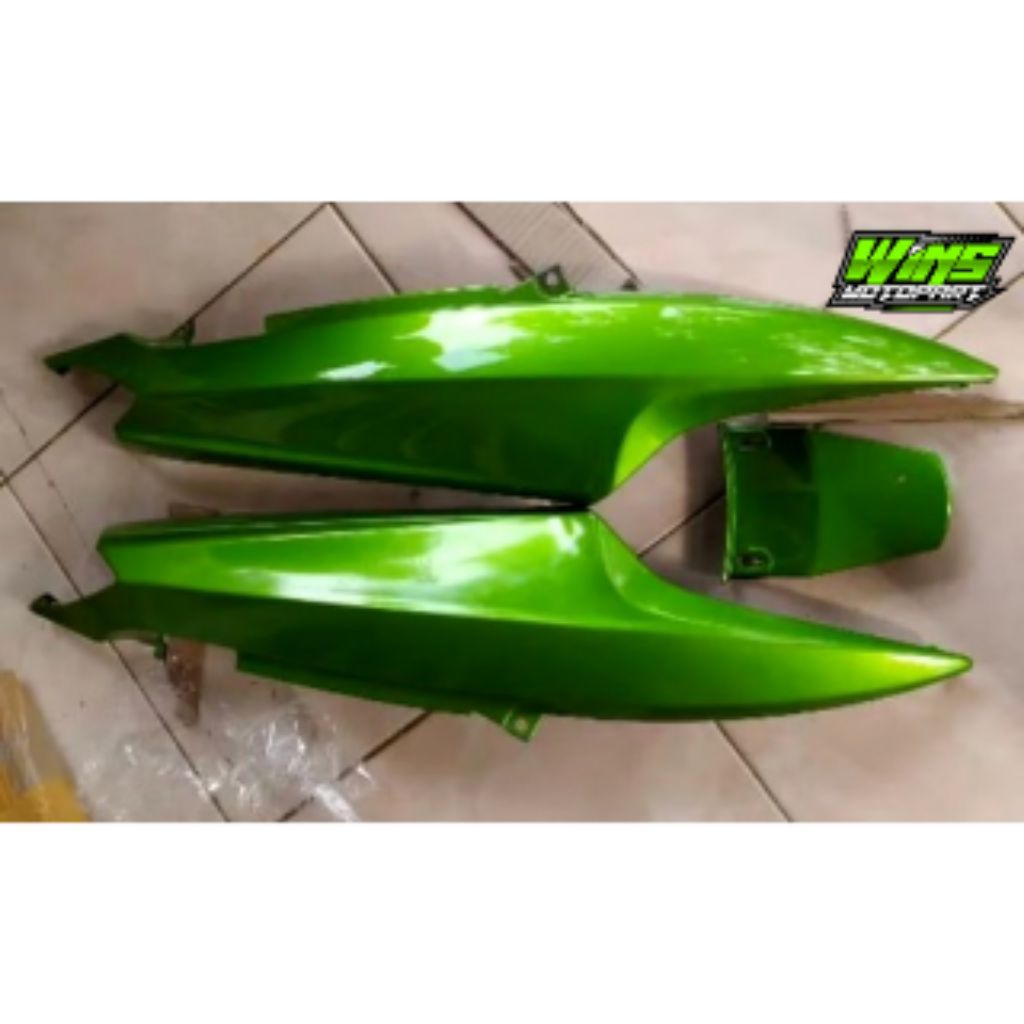 Cover body belakang mio smile body samping mio smile warna hijau body mio smile kanan kiri