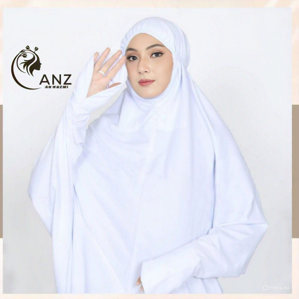 AN' NAZMI - MukenaTerusan DEWASA | REMAJA Polos Lajuran katun Premium