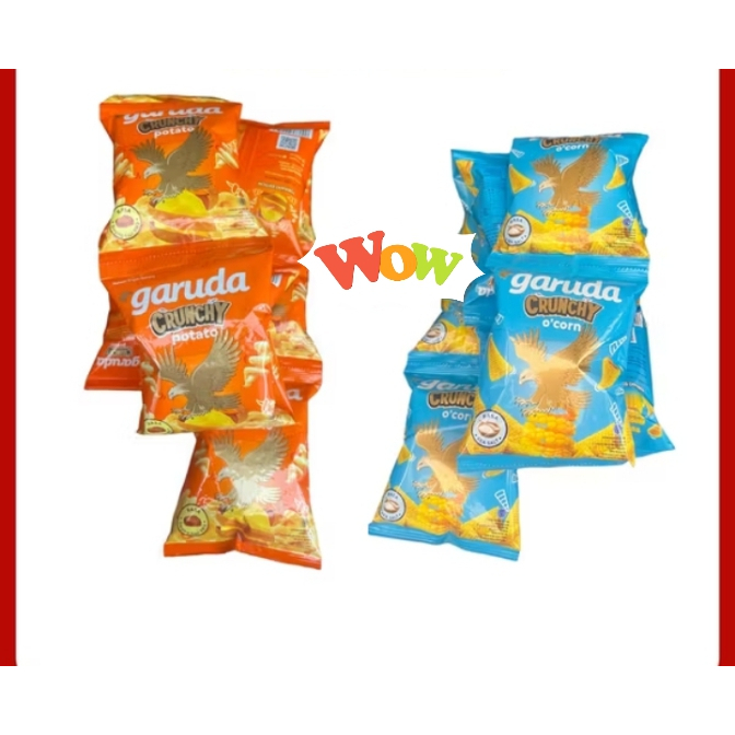 Garuda Crunchy Potato/O'Corn Keripik 1 Renceng 10 pcs