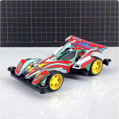 Rep Tamiya Mini 4wd Merk Jiepin Buster Sonic Painting Body Anime Look TZ Chassis