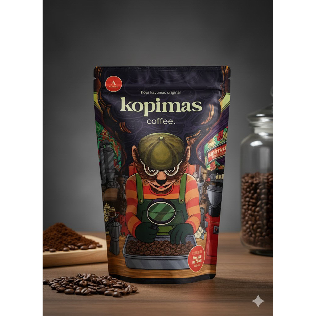 Kopi bubuk ARABICA GRADE A 200gr Kopi kayumas kopimas rosthouse situbondo