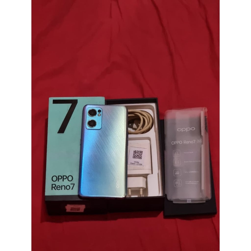Jual hp bekas OPPO RENO 7 5G 8/256 mulus siap pakai