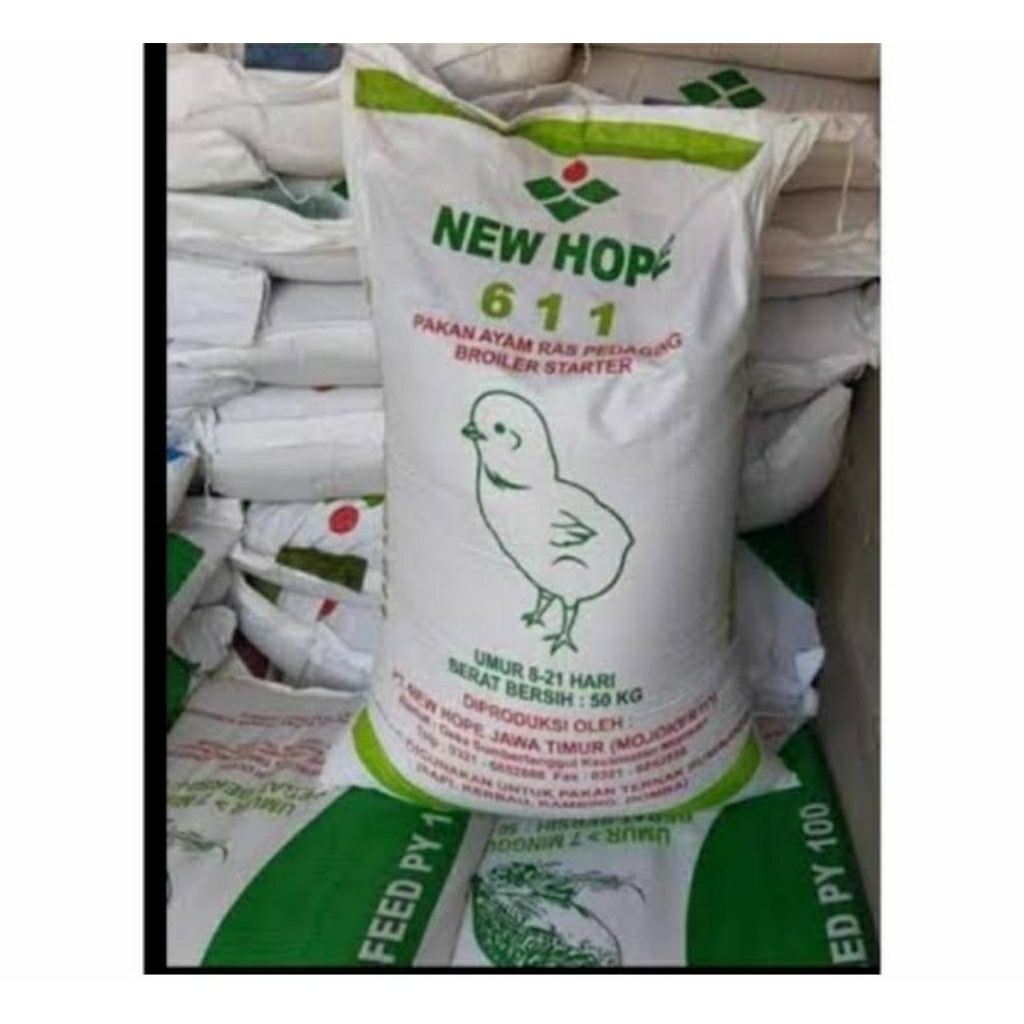 Pur pakan ayam new hope 611 pedaging starter
