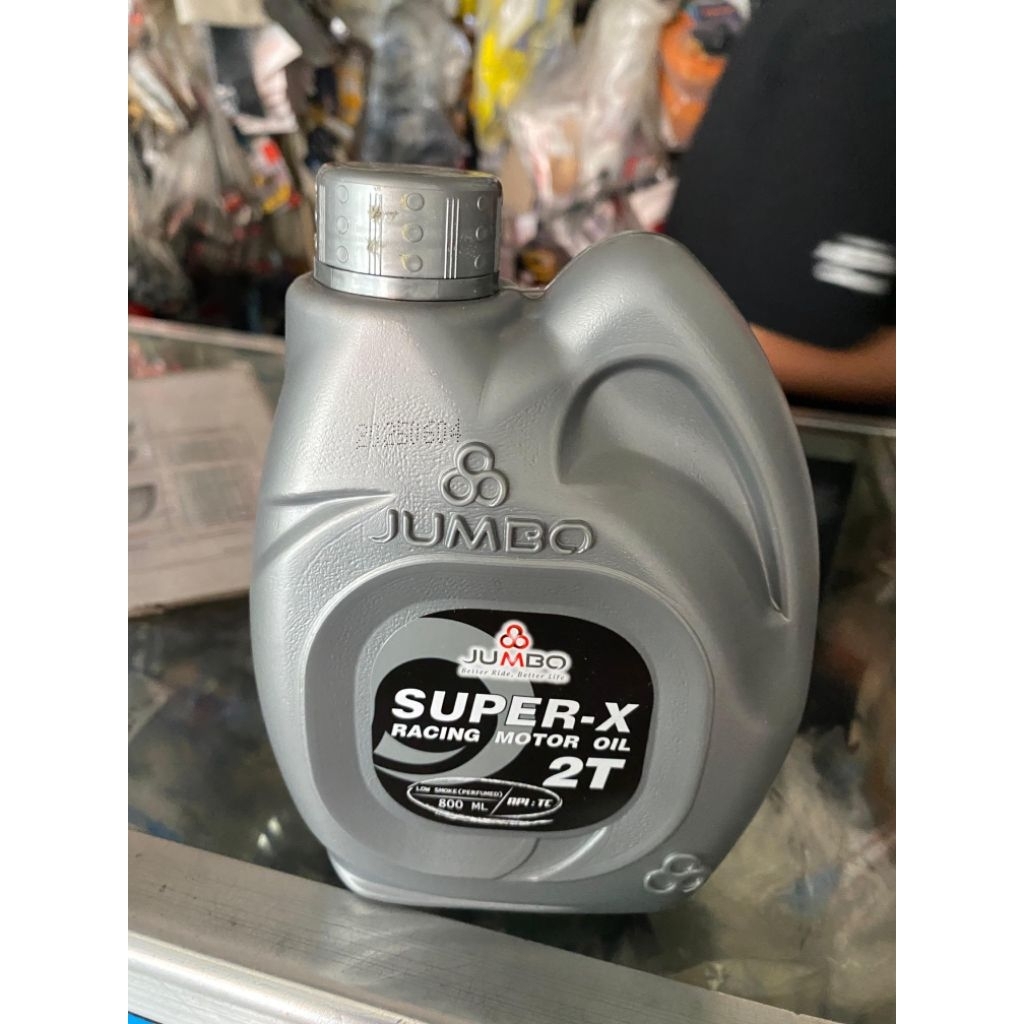 Jumbo Super-X Racing Motor Oil 2T Oli Jumbo 2Tak Bisa untuk Mesin Sinso Minyak Mesin Motor