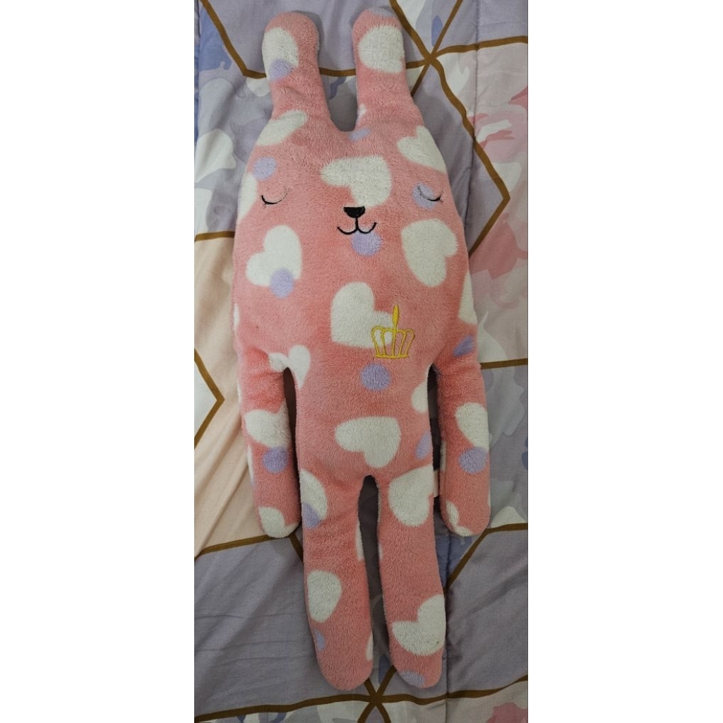 [NEW 65cm] Boneka Craftholic Pink Love Putih Ungu Crown Panjang 65cm