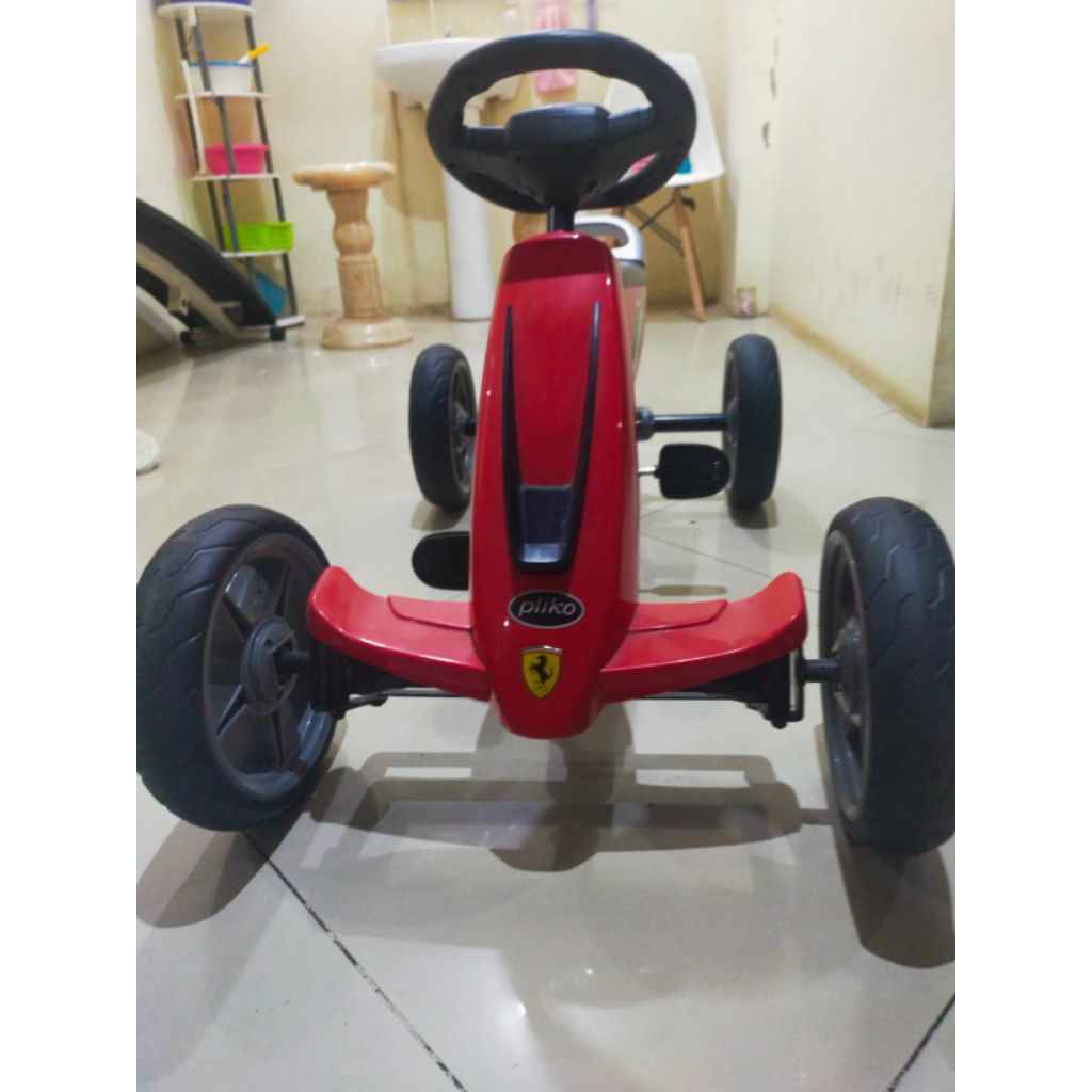 pliko gokart ferarri mainan anak preloved