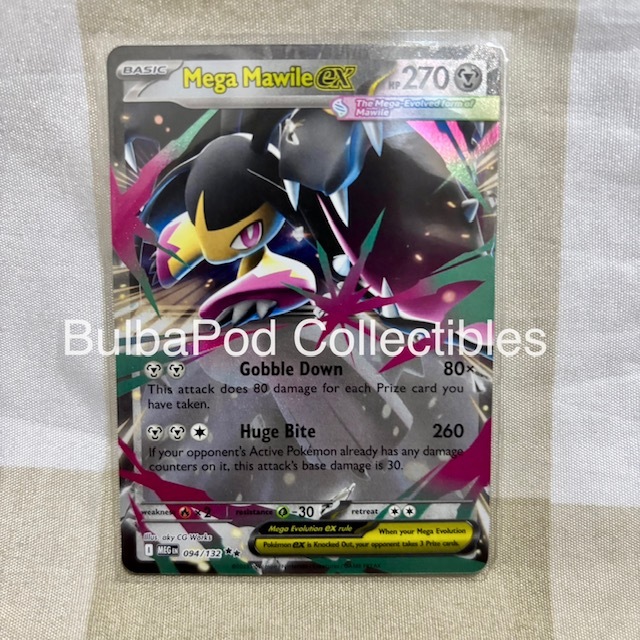Pokemon TCG English Mega Mawile ex MEG 094/132 RR Mega Evolution