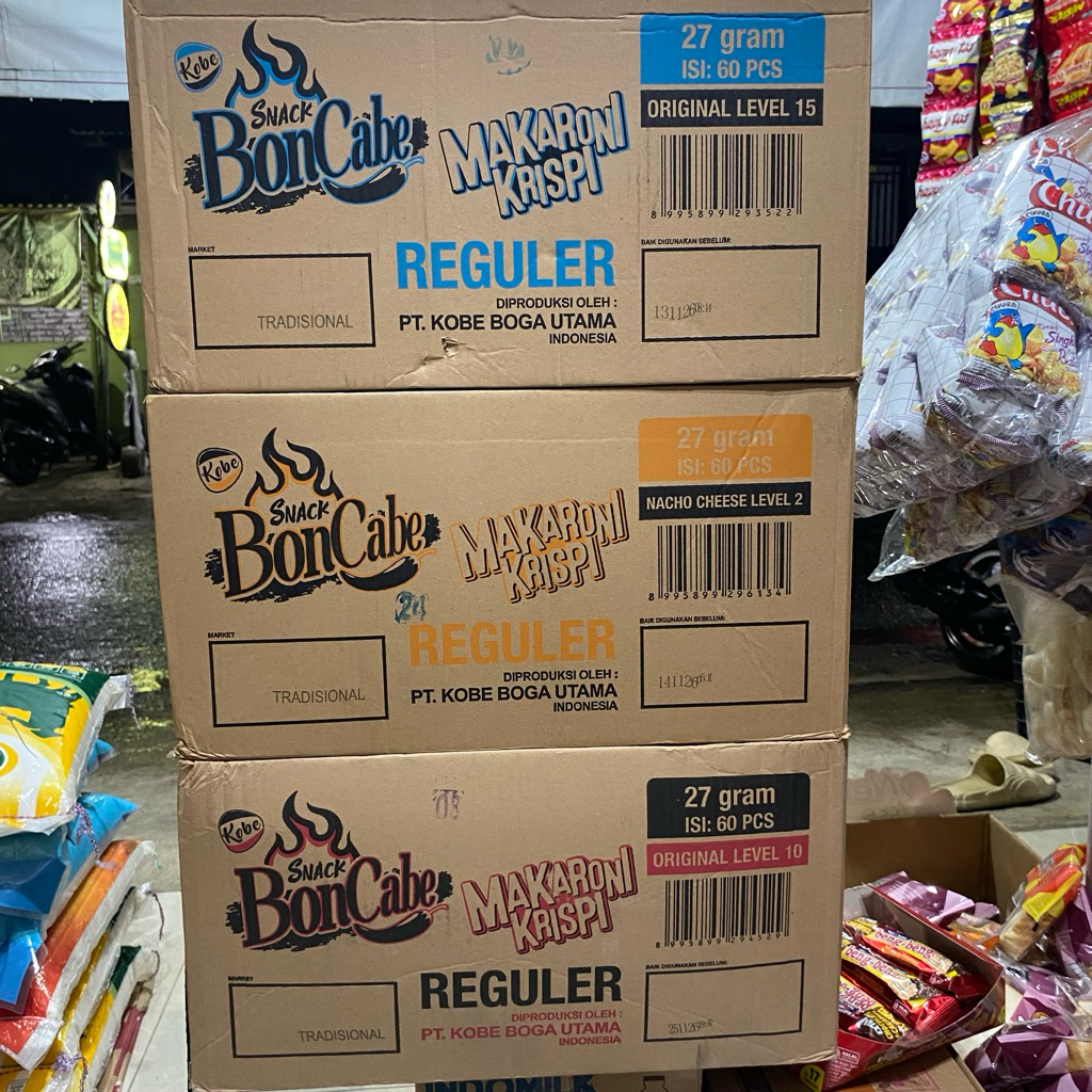 1 KARTON SNACK BONCABE MAKARONI KRISPI - Level 2,10,15