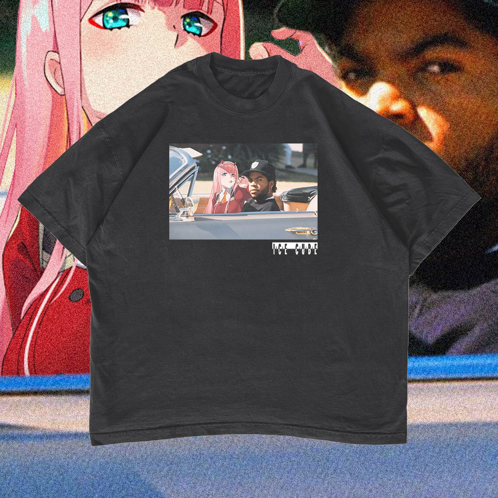 Rap Tee Ice Cube x Zero Two Oversized T-shirt Vintage Hip Hop Style