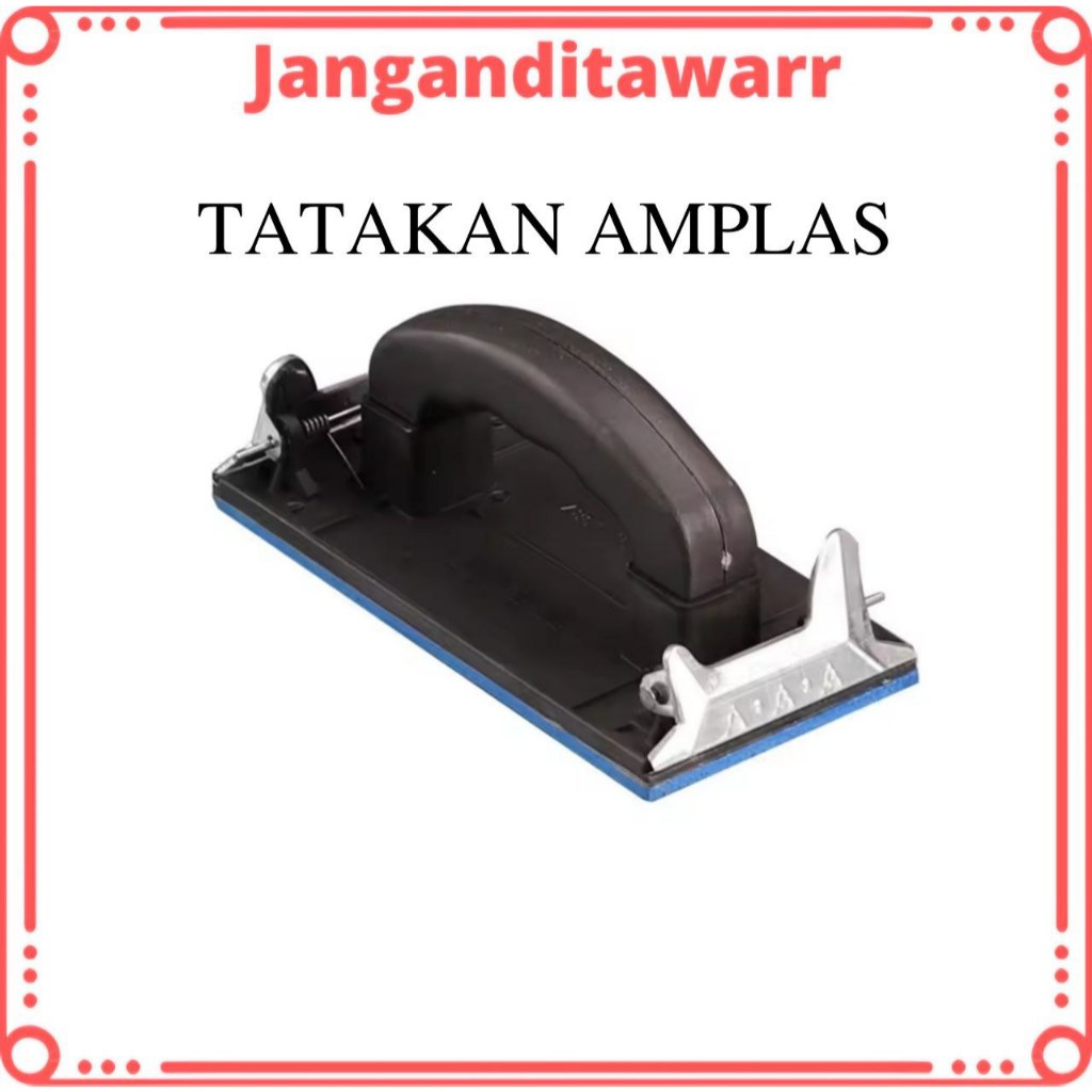 Holder Amplas Manual untuk Kayu Dinding Tembok Besi Tatakan Amplas Gosok Serbaguna Alat Gosok Amplas
