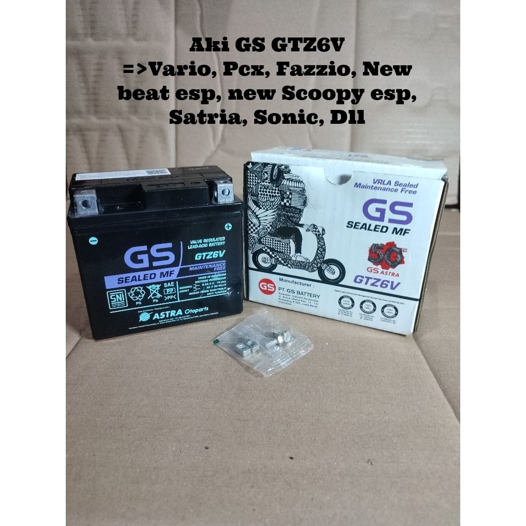 Aki GS GTZ6V Original GS ASTRA