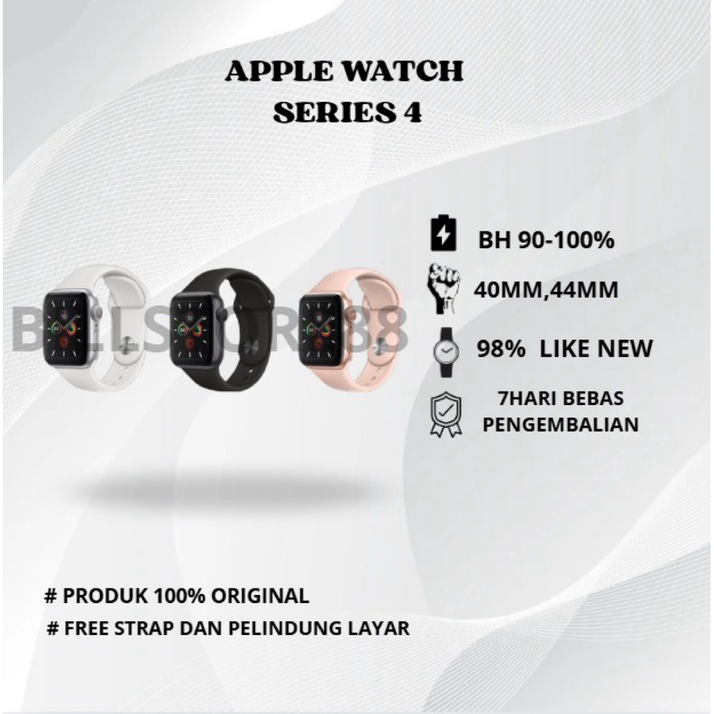Apple Watch/iWatch Series 4 40MM/44MM S4/Second Original 100% Fullset Bergaransi Ex Internasional