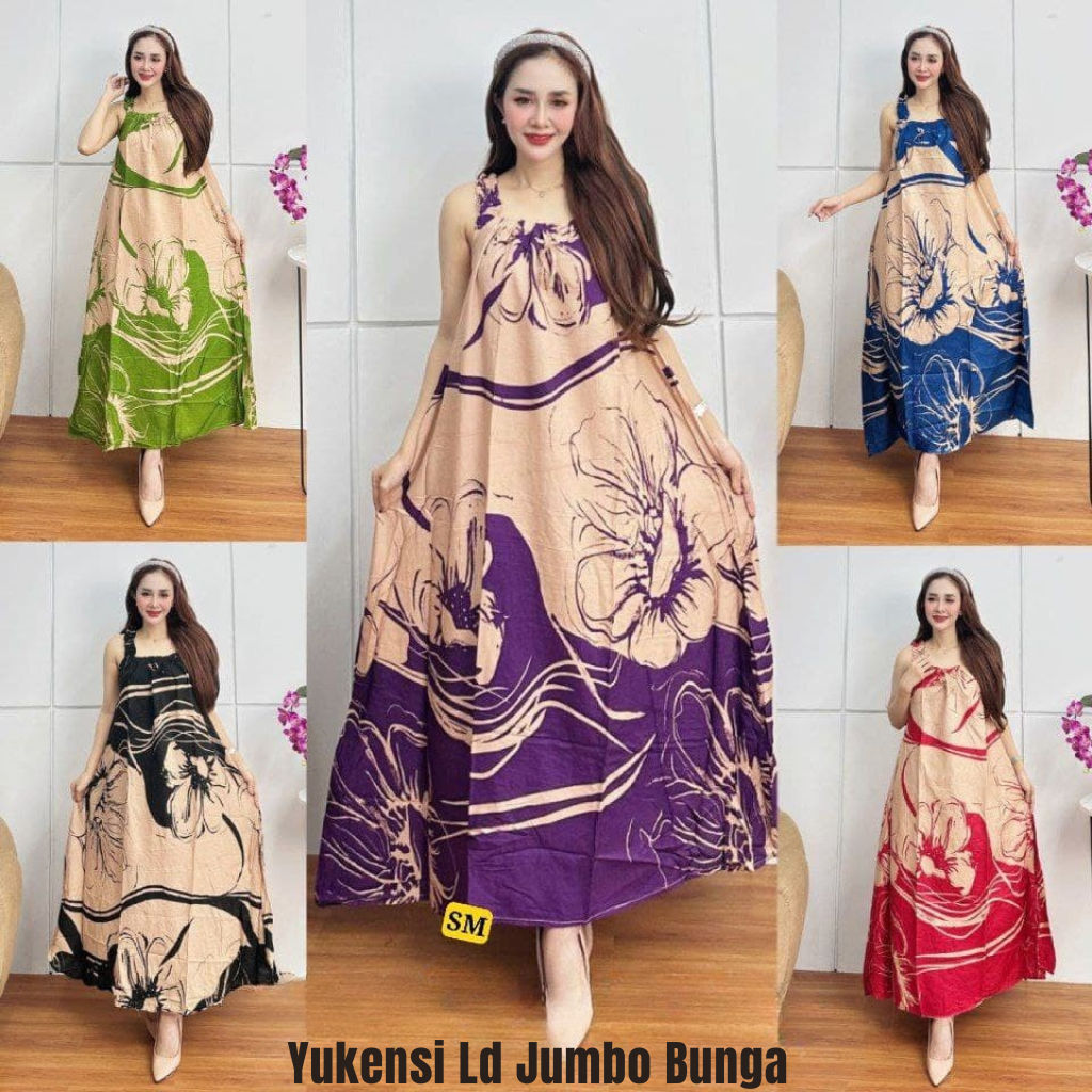 Daster Yukensi Motif Bunga Viral Terbaru