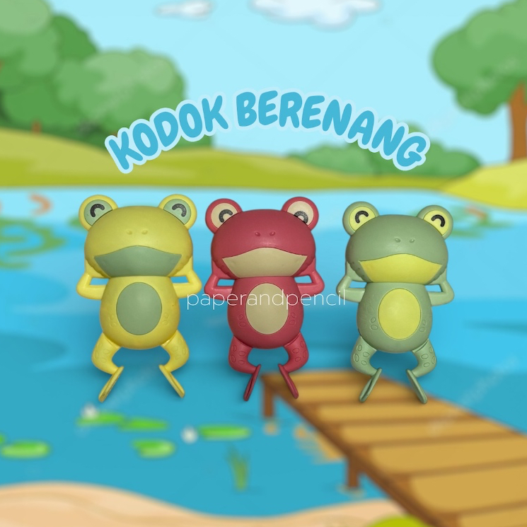 Mainan Kodok Katak Berenang Air Bath Toys / Mainan Mandi Bayi