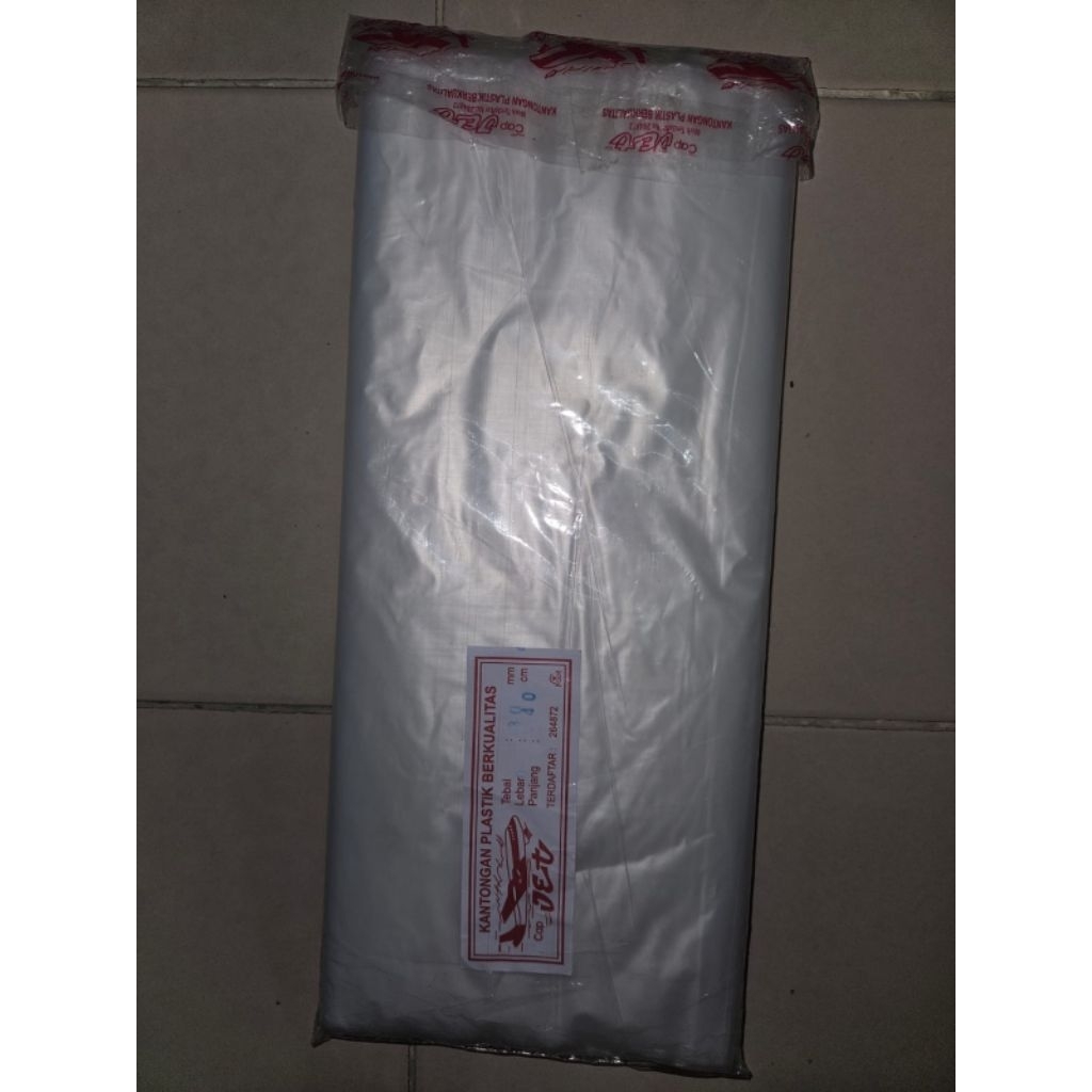 kantong plastik jet berat 1/2kg plastik pp jet tebal tahan panas untuk alas 30 x 40