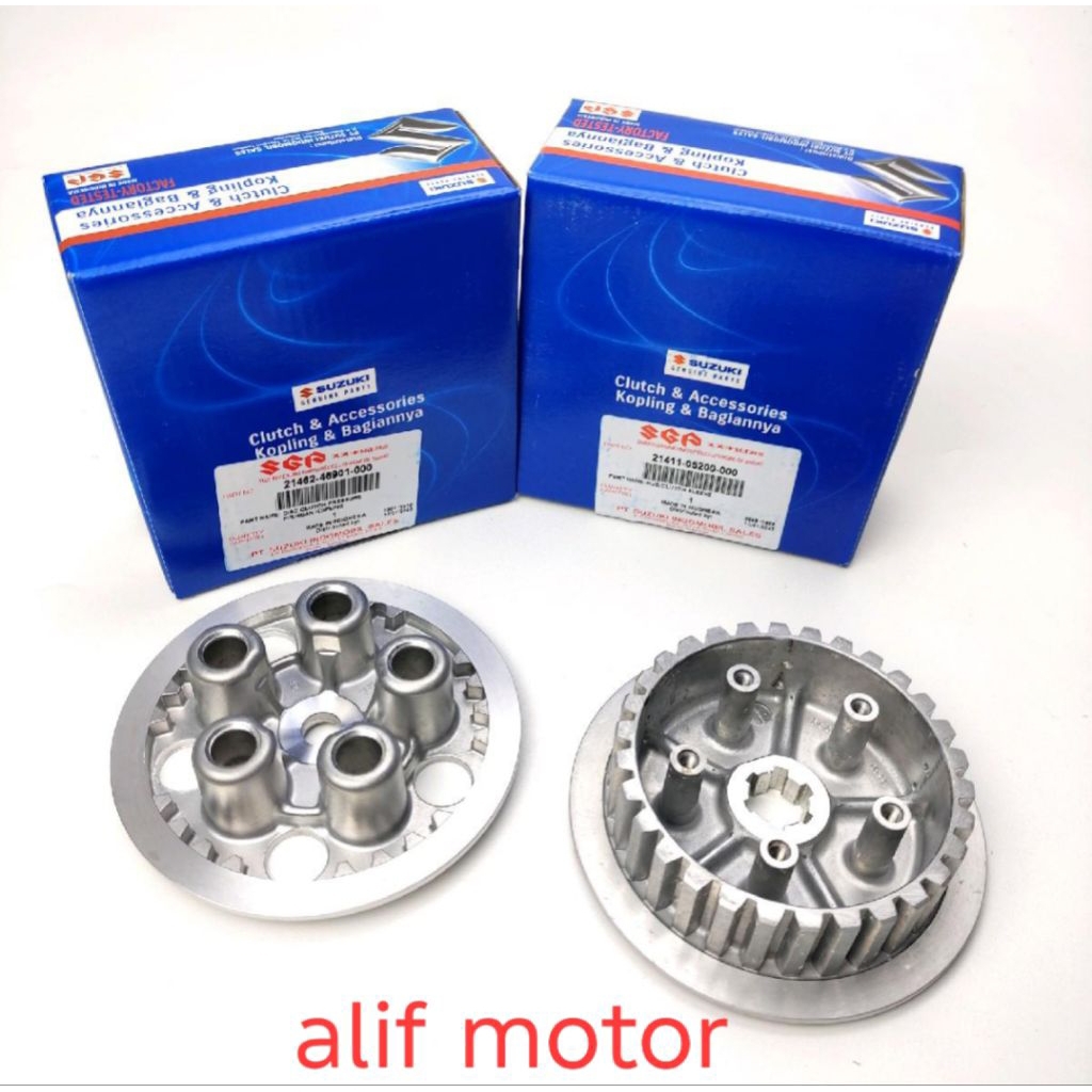 RUMAH KAMPAS KOPLING + TUTUP KAMPAS KOPLING SATRIA FU 150 ORI SGP