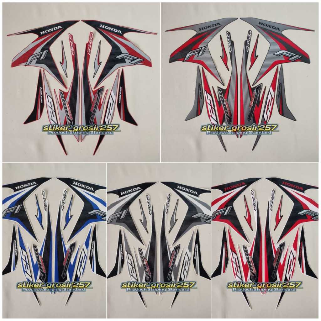 STIKER STRIPING & LIS BODY MOTOR HONDA VARIO TECHNO 125 2014