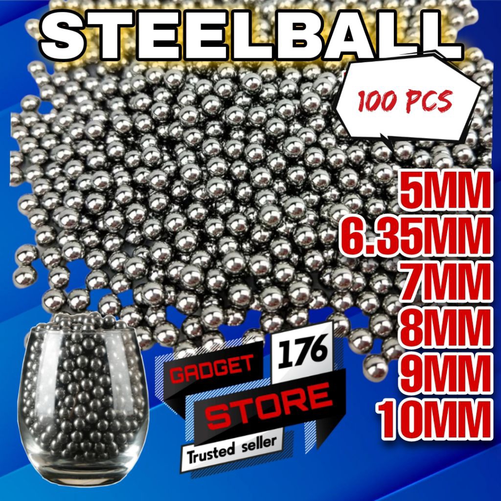 Pelor Sepeda Laher As Roda Sepeda Steel Ball Bola Besi 5mm 6mm 6.35mm 7mm 8mm 9mm 10mm