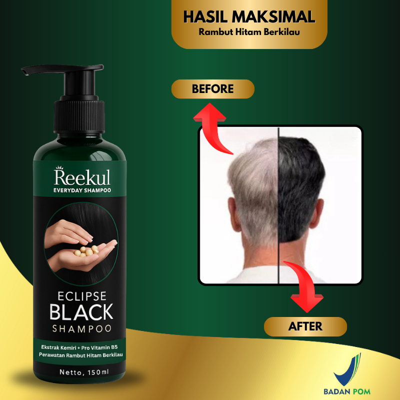 Shampoo Penghitam Rambut Reekul Eclipse Black Halal Halal Penumbuh Rambut Ketombe Berkilau Halal Ber