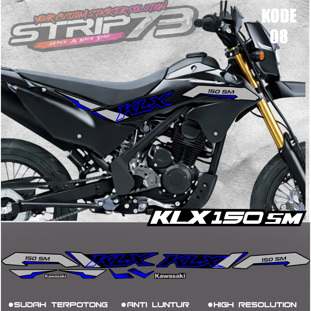 08 STRIPING STICKER KLX 150 SM-STRIPING KLX 150 SM