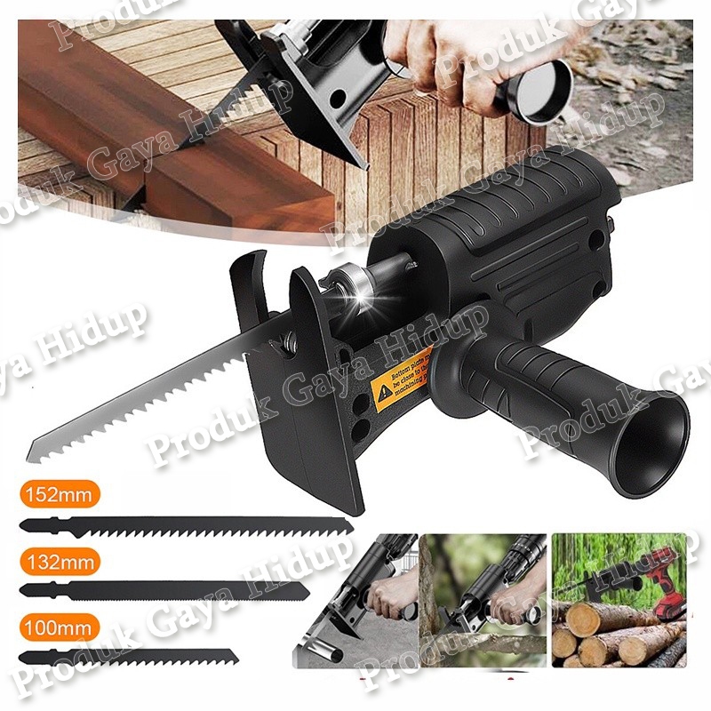 Adapter reciprocating Jigsaw / konektor electric drill jigsaw / gergaji bor jig saw recipro / saw dr