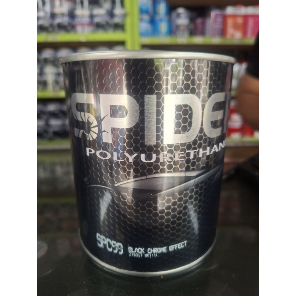 black chrome spider PU