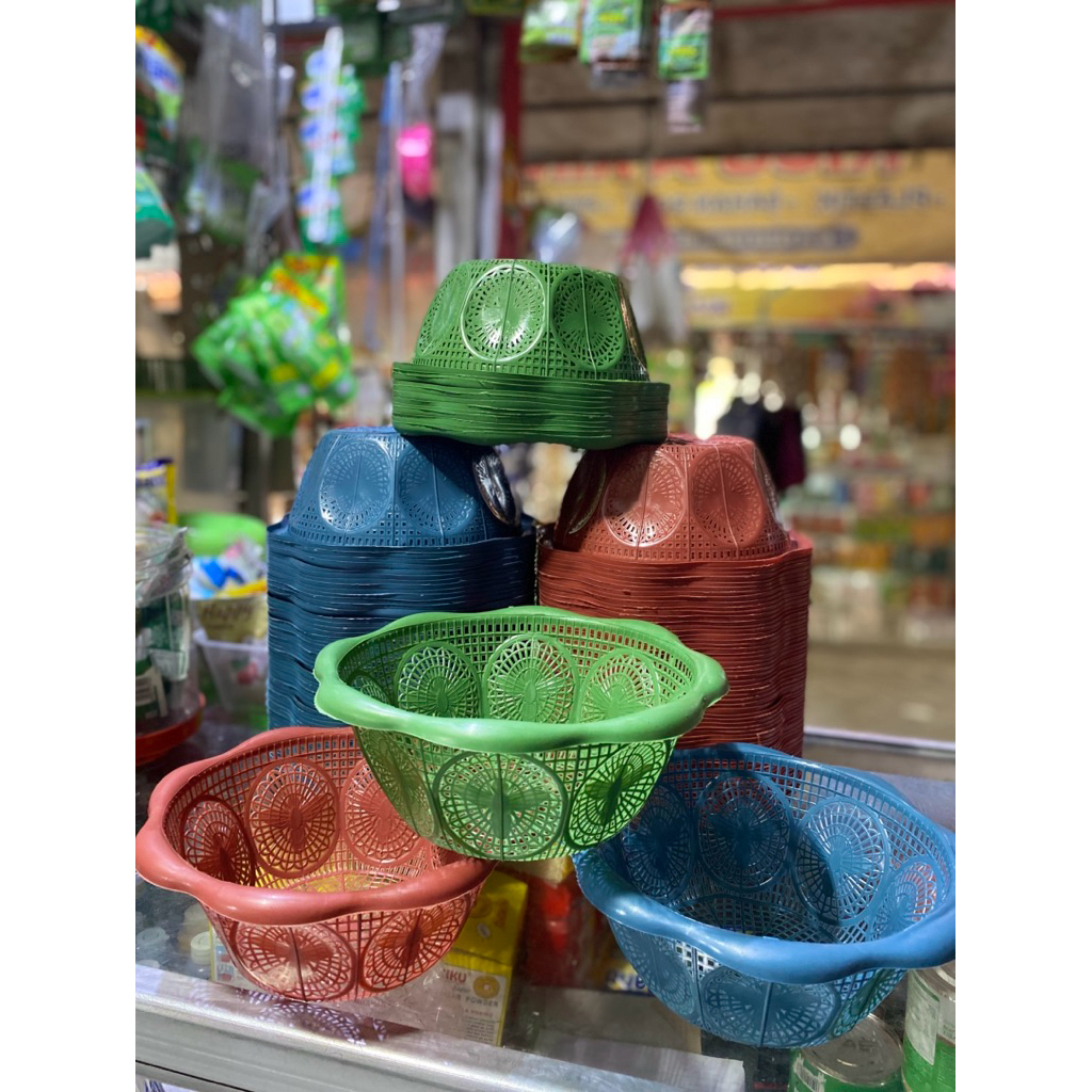 Wakul/Ceting TERATAI SP LEBAH (1 lusin/12pcs) Bakul Nasi Plastik Hajatan