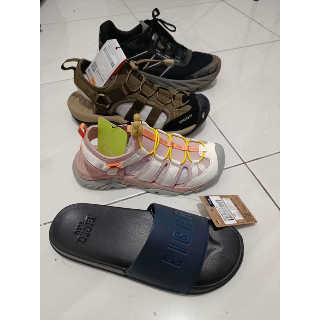 Aneka sepatu sendal Eiger cewek cowok anak perempuan kasul sporty outdoor hiking