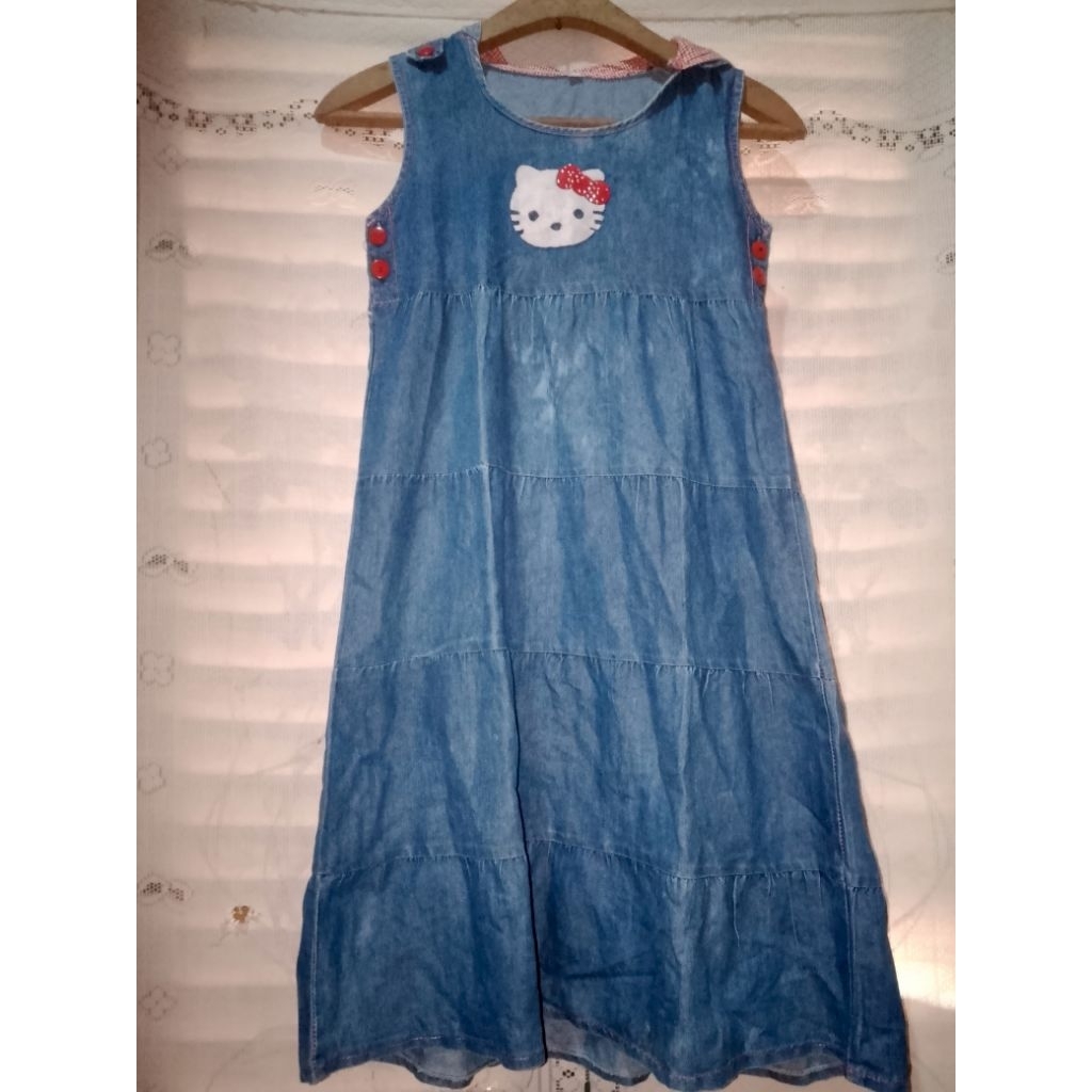baju anak jumpsuit rok umur 10tahun pl