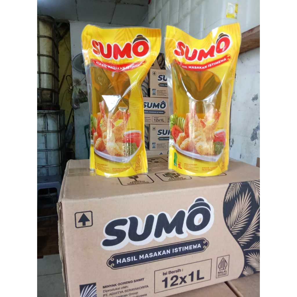 Minyak Goreng Sumo 1 liter isi 12 pouch perdus