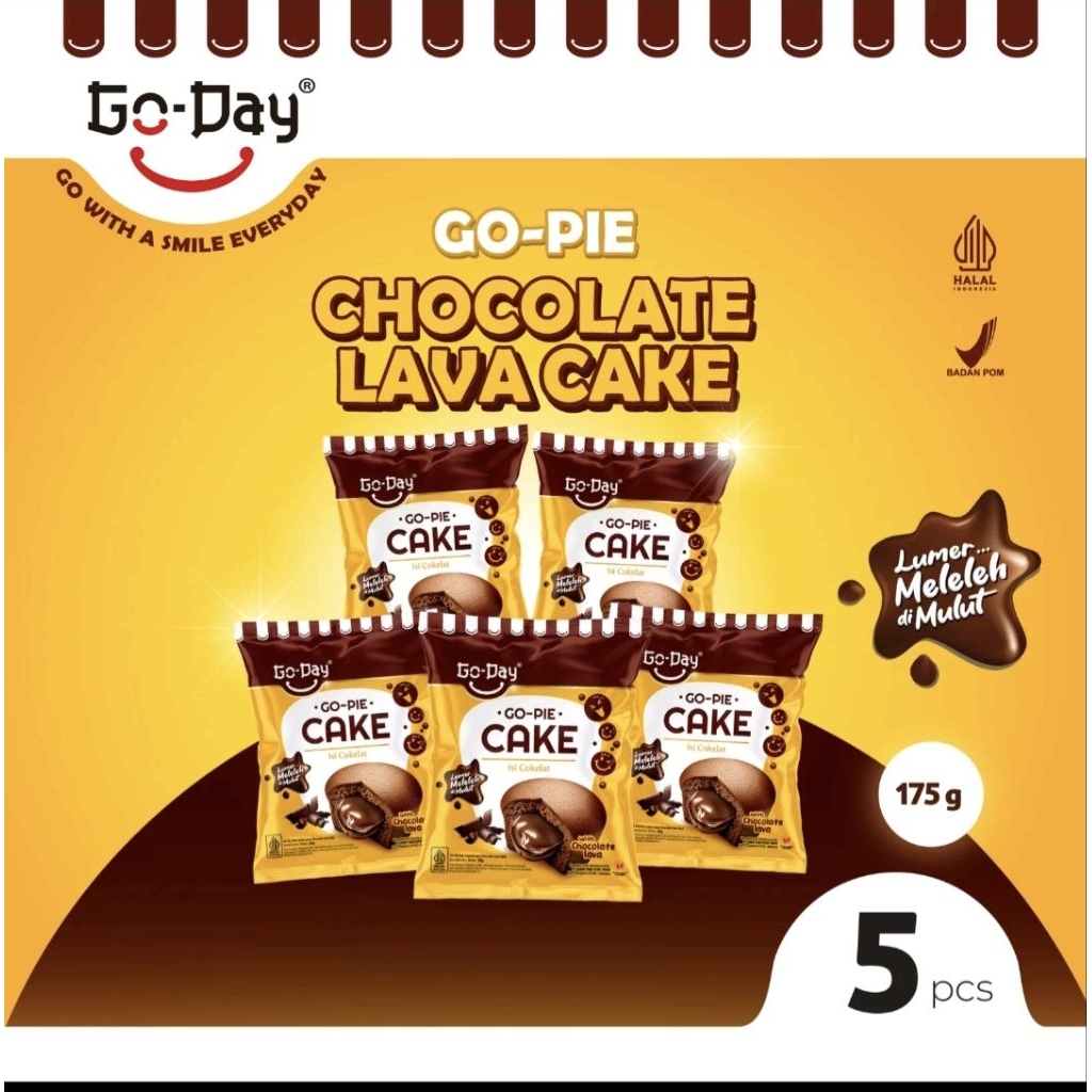 Go-day Go-pie Chocolate lava cake isi 5 pcs